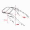 TAZGANTAX Motorcycle Rear Luggage Carrier, Black Steel Rear Luggage Carrier