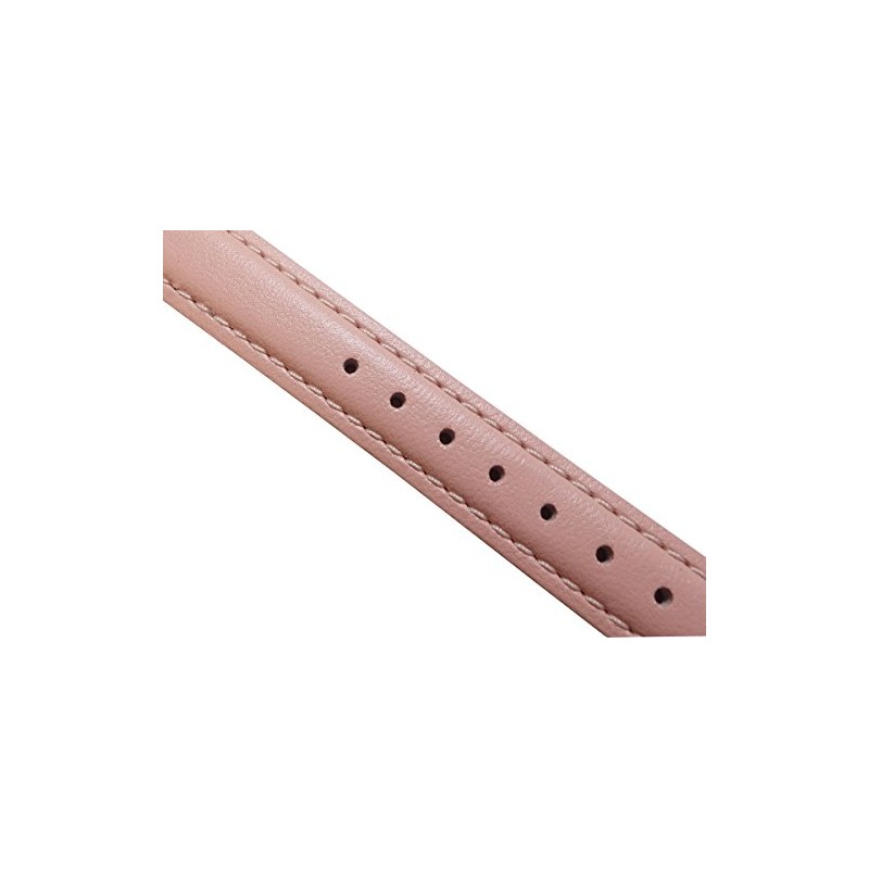 BAMBI Bambi Watch Band Genuine Leather Pink 8mm Buckle Silver