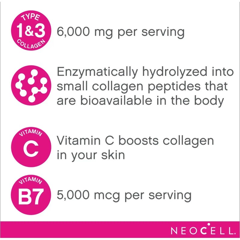 Super Collagen C + Biotin Neocell 360 Tab Sin Sabor