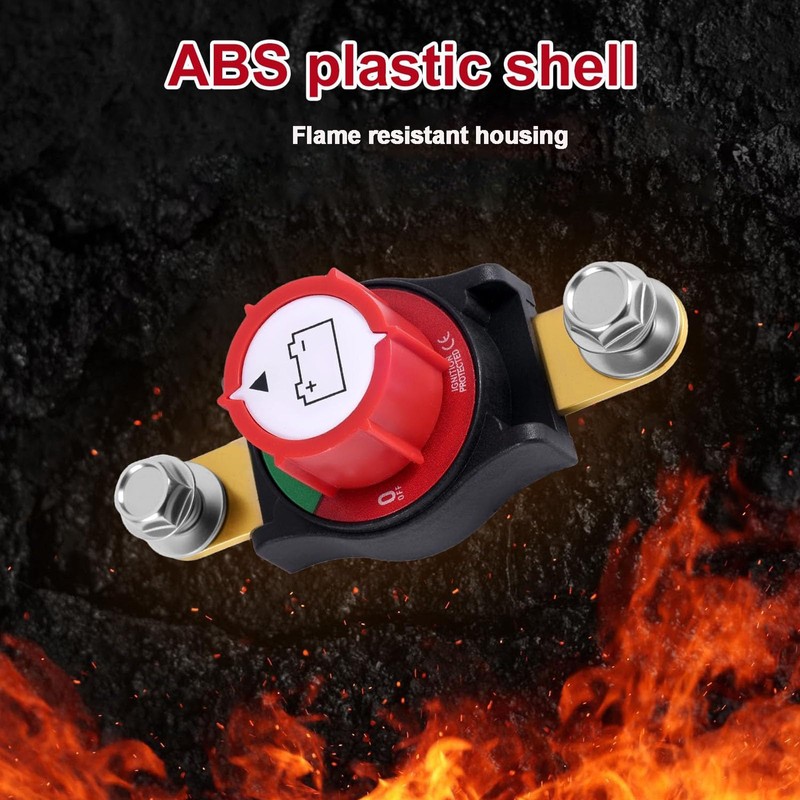 Side Post Battery Disconnect Switch, 12-48V Car Battery Kill Switch,