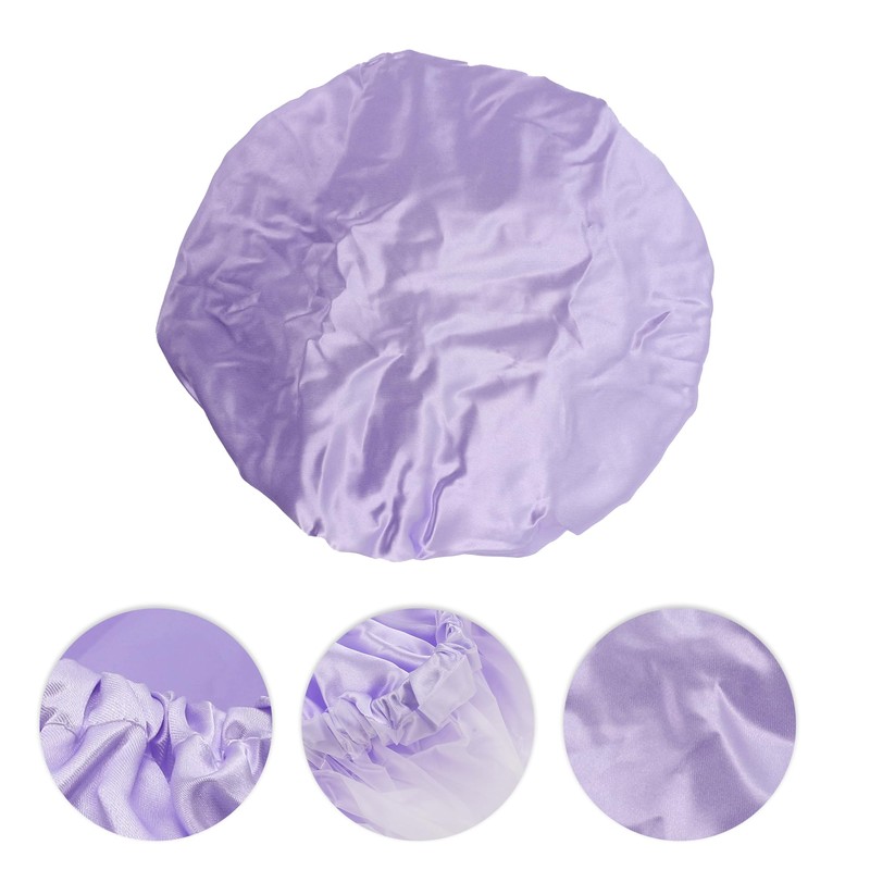 VOCOSTE Shower Cap Hair Cap Double Layer Waterproof Reusable Bath