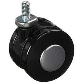 Toshin T50BM8XP1.25 Screw-in Dual Wheel Caster 50 Diameter Universal Bolt M8 x 1.25