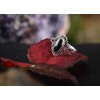Windalf Alisa Women's Ring 14 mm Silver Ring Black Onyx