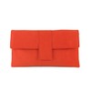 LONI Elegant Faux Suede Clutch Shoulder Bag