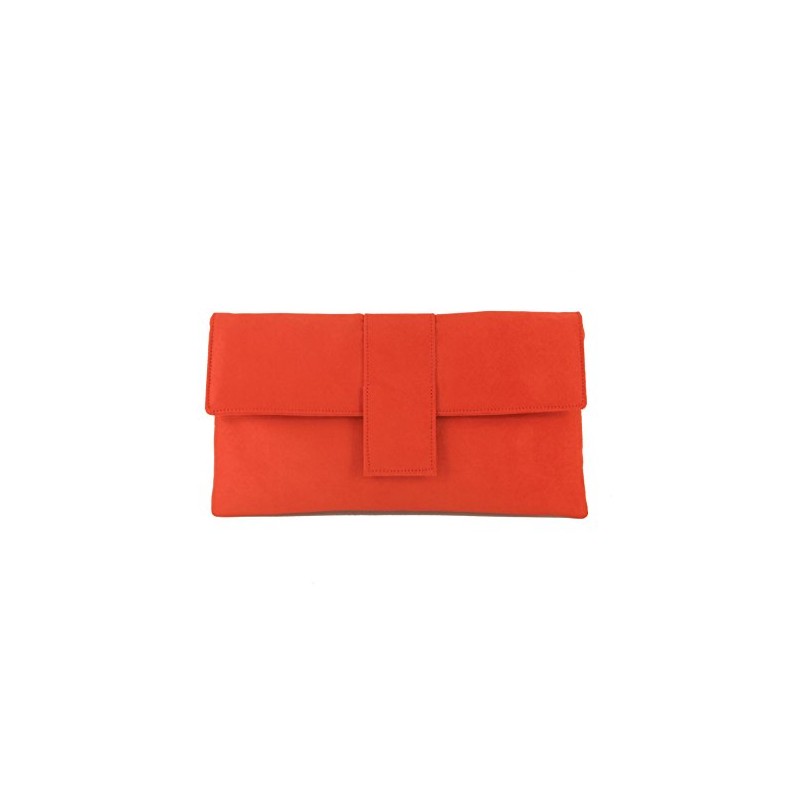 LONI Elegant Faux Suede Clutch Shoulder Bag