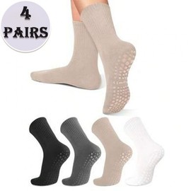 Unisex Non-slip Yoga Training Socks - Various Colors, Free Size One Size / Light Coffee Pair 30ea