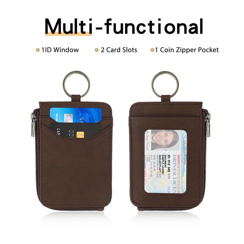 AdiStylinno RFID Credit Card Holder, PU Leather Lightweight Slim Card