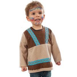 Children's Native American Small Bear Costume, Wild West Carnival Fancy Dress, Nursery Size 86, 98