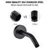 RAINREVIVE 6 Inch Shower Arm with Flange and Stabilizer Bracket,