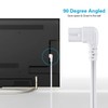 C7 Power Cord 2-Slot Non-Polarized 90 Degree Angle SPT-2 18AWG