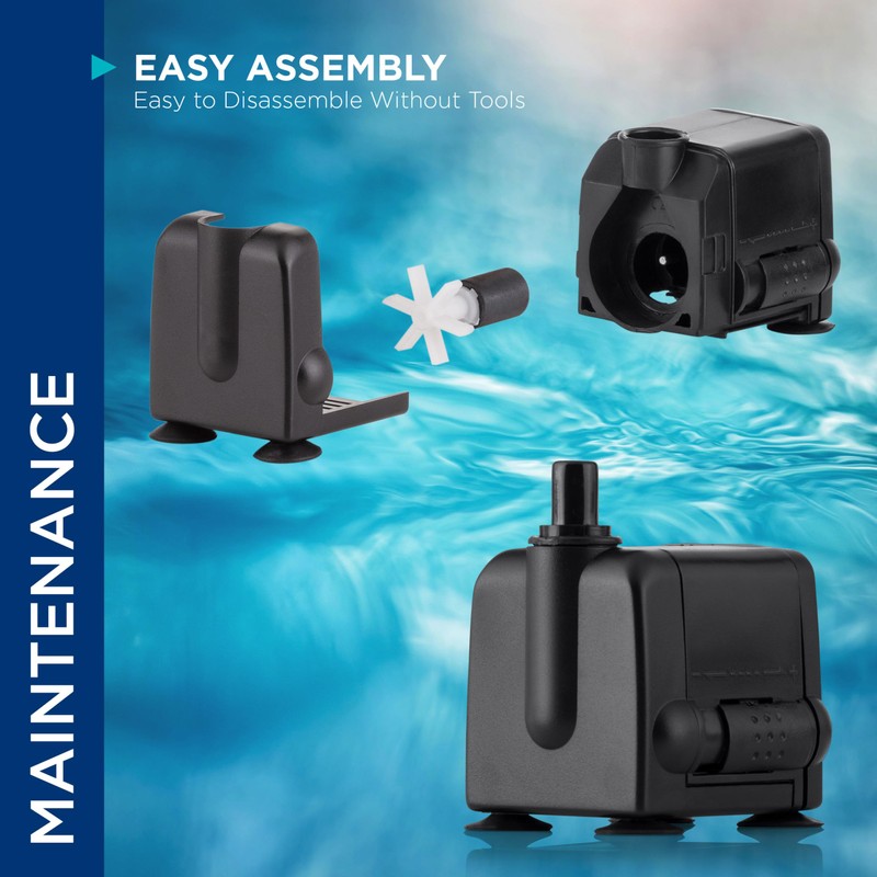 Alpine Corporation Outdoor Decor Power Head Pump 120 GPH for