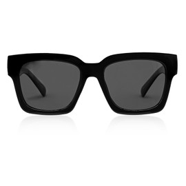 OCCI CHIARI Reading Sunglasses Women Men 1.0 Oversized Full Lens Sunglass Readers 1.0 1.25 1.5 1.75 2.0 2.25 2.5 2.75 3.0 3.5 4.0（Black,1.0）