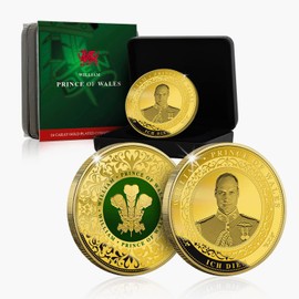 Celebrating William The Prince of Wales Commemorative Coin - Gold Edition