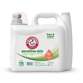 ARM & HAMMER Sensitive Skin Free Clear, 170 Loads Liquid Laundry Detergent, 170 Fl oz