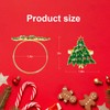 Getfitsoo Christmas Tree Napkin Rings Set of 6, Gold Christmas