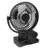 Portable Clip On Fan 4000mah Rechargeable Desktop Fan with LED