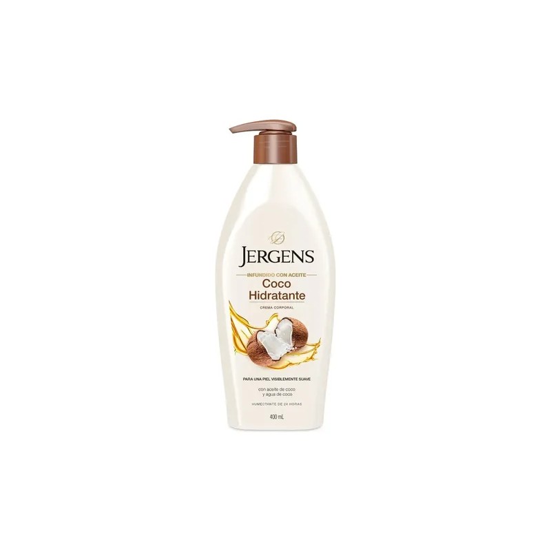 Jergens Crema Corporal Coco Hidratante Piel Suave 400ml