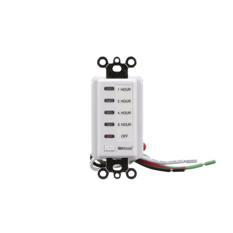Woods 59013 in-Wall Timer, 120 V, 15 A, 2, 4,