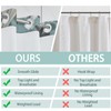 NAEMBCU No Hook Boho Shower Curtain with Snap in Liner