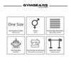 GYMGEARS Professional Lifting Straps [Padded] 60 cm for Strength Training,