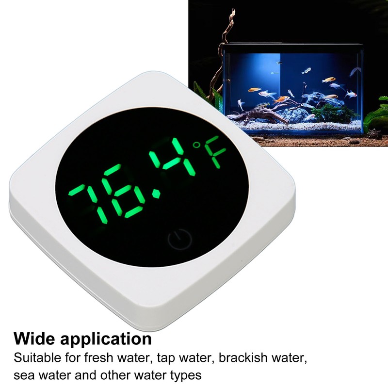 Digital Aquarium Thermometer High Accuracy ±0.1℃ Touch Sleep Mode Compact