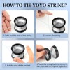 YOYOSTUDIO Yoyo Professional Unresponsive Yoyos with Dual Aluminum Alloy Rings,