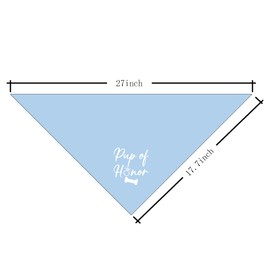 Pup of Honor Dog Bandana, Dog Wedding Outfit, My Parents are Getting Married Dog Bandana, Wedding Dog Bandana, Pet Dog Triangle Scarf, Dog Bandana for Small Medium Dogs (C24)