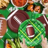 101Pcs Football Plates and Napkins-Football Party Supplies Serve 25, Football