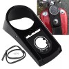 Unbranded Vivid Black Speedometer Dash Panel Cover For Harley Night