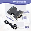 1Set HDMI to VGA with 3.5 mm Audio Cable Black