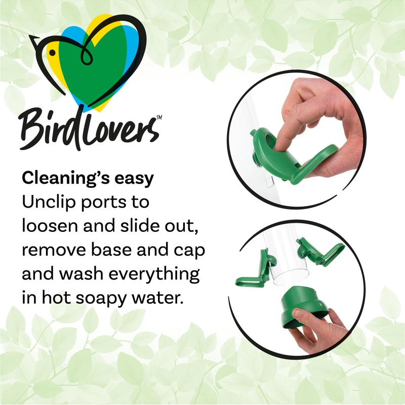 Jacobi Jayne® Small Bird Feeder Hanging 0.5L Capacity Easy Clean