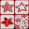 3 Sheers Red Star Gems Stickers Acrylic Star Rhinestone Sticker