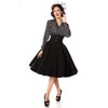 Belsira Circle Skirt Medium-Length Skirt Black XXL