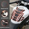 Sticker Tanque Fishbone Gasolina Calcomanía Moto Protector