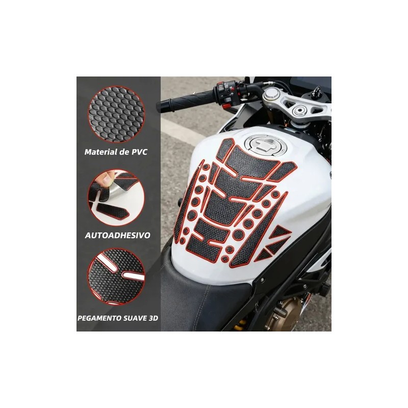 Sticker Tanque Fishbone Gasolina Calcomanía Moto Protector