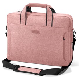 TAIKESEN Laptop Shoulder Bag, 13-13.3-14-15-15.4-15.6-16-17.3-18 Inch Laptop/Tablet, Water-Repellent Fabric, Business for Men Women (15-16 inch, Pink)