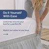 Wrap Around Dust Ruffle Bed Skirt - Light Grey -