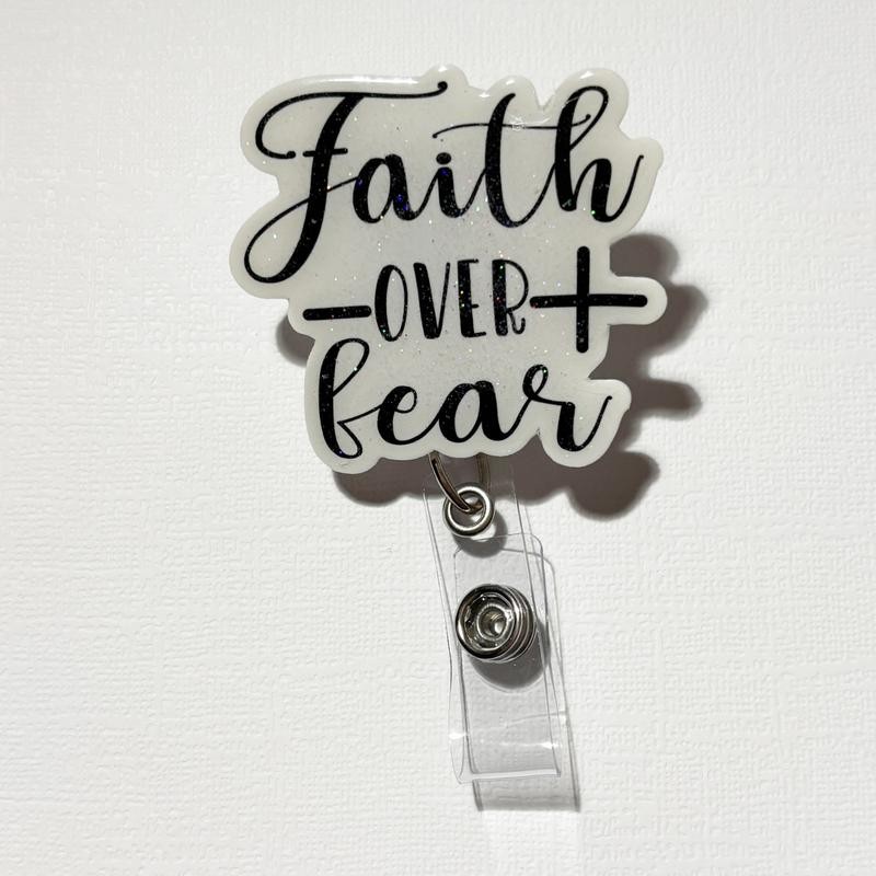 Scripture Badge Reel ‚Äì Inspirational Bible Verse ID Holder with