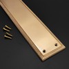 5mm Heavy Duty Solid Cast Brass Georgian Finger Plate Door