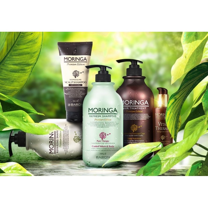바론 모링가 리페어링 샴푸, 1L, 1개 Baron Moringa Repairing Shampoo,