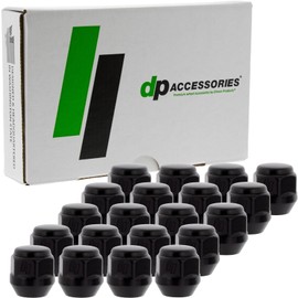 DPAccessories Lug Nuts Compatible with 2014-2018 Kia Forte5 | Black OEM Style | for Factory Aluminum Wheels Only | Set of 20 Wheel Nuts | DKIFO502F-BK/1