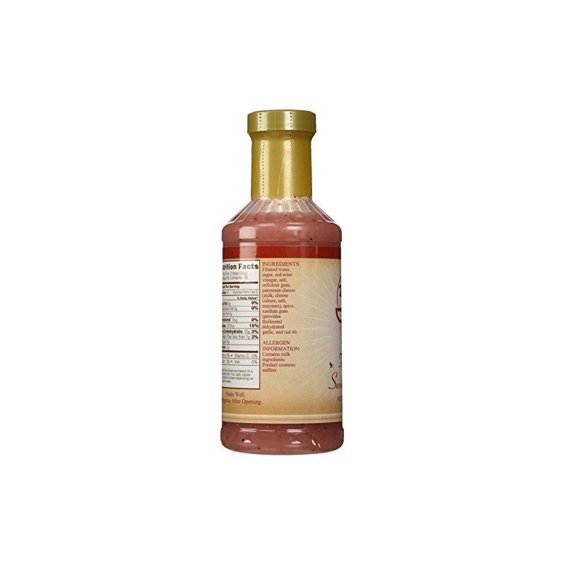 Zia's Fat-Free Sweet Italian Oil & Vinegar Salad Dressing, 16