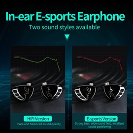 KZ Saga in-Ear Monitor, High-performance Inner Magnetic Dynamic Driver HiFi Bass IEM, Clarity in All Frequency Stereo Sound Comfortable Headphones for Audio Engineers, Musicians (Bass Improved, Nomic)