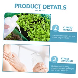 VILLFUL 2 Uds Tubo Lateral Botella De Lavado Agua Destilada Botella Exprimible Botellas De Seguridad Botella De Chorro Para Plantas Botella Para Laboratorio Exprimidor De Botella De Agua