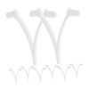 BESPORTBLE 3sets Pool Vacuum Attachment Clips V Shaped Pool Brush