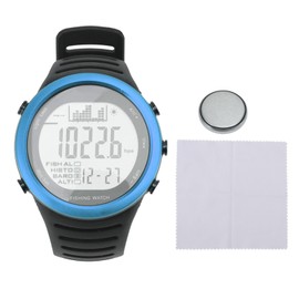 Barometer Watch Waterproof Backlight Multi Functional Altimeter Thermometer Watch for Outdoor Fishing Blue