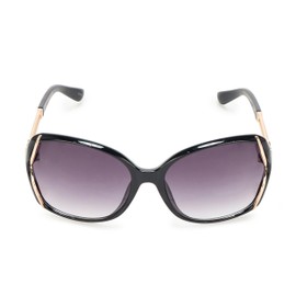 Jessica Simpson Women's J6011 Beautiful Butterfly Sunglasses with Uv400 Protection. Glam Gifts for Her, 60 Mm, Black