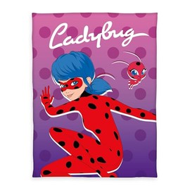 Herding Miraculous Fleece Blanket, 130 x 170 cm, Decorative Children's Cuddly Blanket with Colourful Motif, Fluffy, 100% Polyester