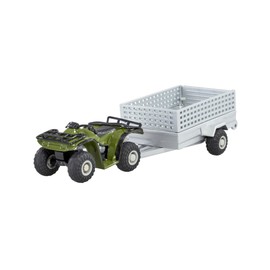 Britains Farm Toys Quad Bike with Trailer - 1:32 Scale Farm Set Collectibles for Kids & Adults - Indoor & Outdoor Die Cast Kids Toys - Educational Toys +3 Years Old - Birthday Gifts