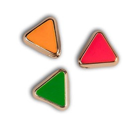 Paracord Planet - Acrylic Triangle Beads with Enamel Coating - 5, 10, and 20 Packs (Rose Pink, 20 Pack)